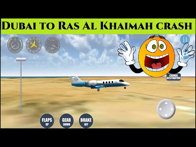 Private Plane from Dubai to Ras Al Khaimah Crashes in Dramatic Landing Attempt! Watch Till The End ✈