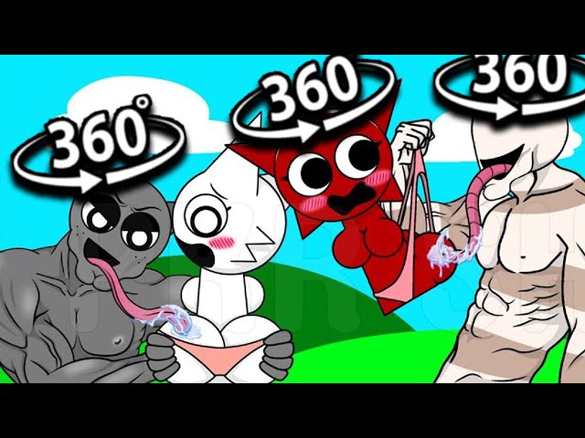 360° VR Incredibox Sprunki OC SUS Mod BUT IN THE BACK! Mroona and Wyrum - LOVE EDITION Retake