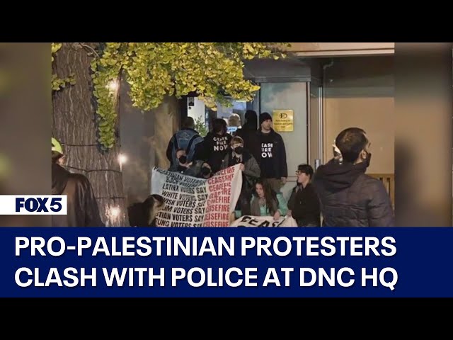 Concerns grow after Pro-Palestinian protesters clash with police outside DNC headquarters