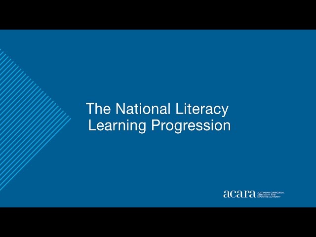 The National Literacy Learning Progression