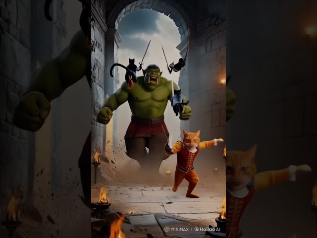 Shrek and cats #cat #cats #catslove #cats story #trending #ai #memes #reels #shorts #shorts video