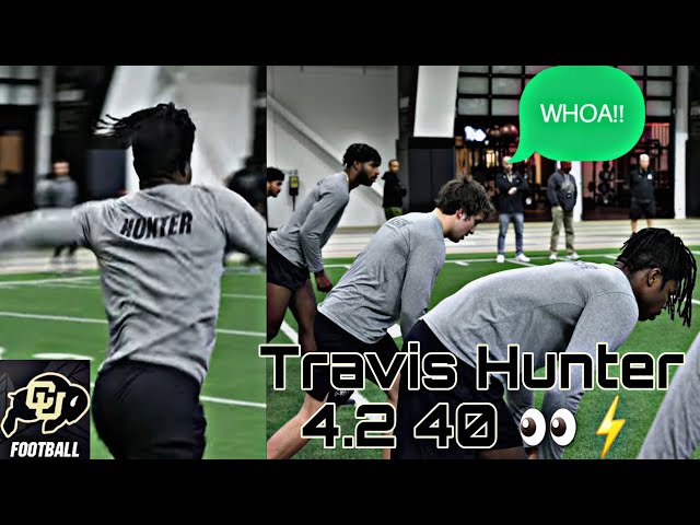 Travis Hunter SPEED TRAINING in Front Of Deion Sanders