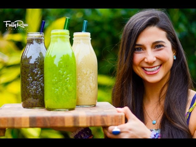 3 Easy & Delicious FullyRaw Smoothie Recipes!