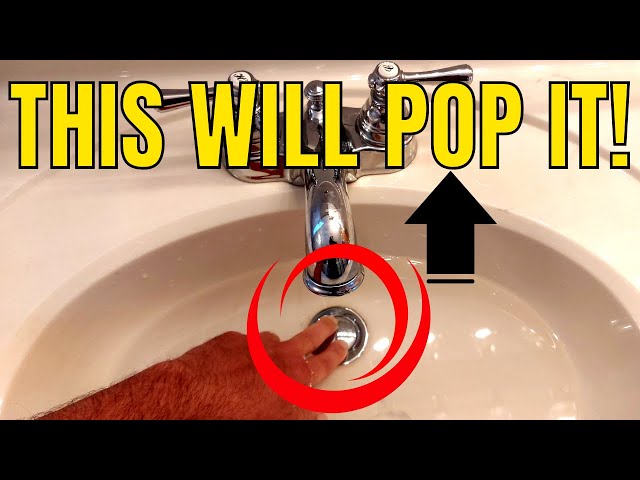 How Do I Fix a Stuck Push Down Sink Plug | 4 Ways To Free Pop Up Plug