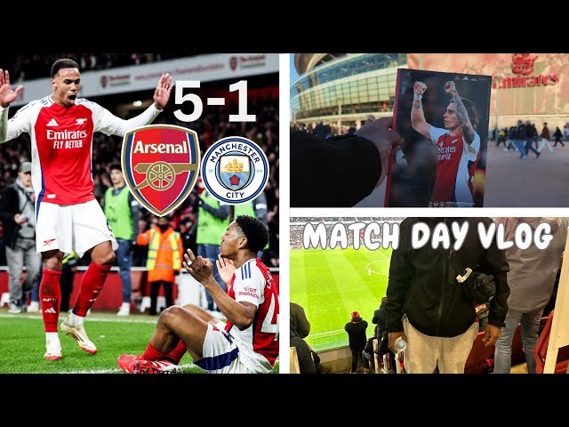 Arsenal 5-1 Man City | MATCH DAY VLOG | STAY HUMBLE DERBY !