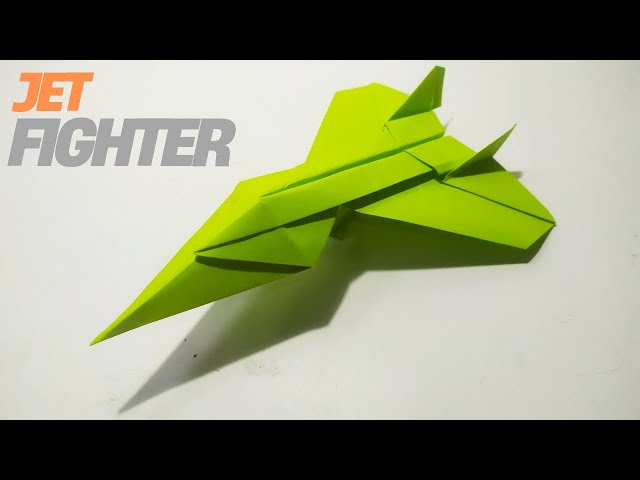 PAPER JET FIGHTER - Origami Jet Airplane Tutorial