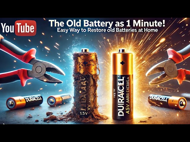 The Old Battery as new in 1 minute! Easy way to restore OLD batteries at home