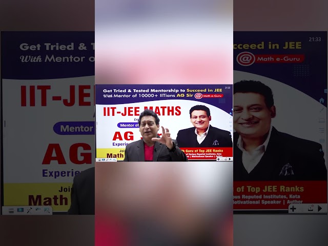 11th JEE Math Ruined? Full Year Mentorship Course 11th + 12th IIT Syllabus by AG Sir, Kota #jee2026