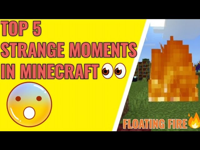 Top 5 Minecraft strange moment// #minecraft