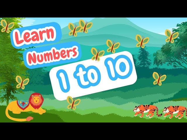 Learn Numbers 1 to 10 | Counting Fun with Spellings