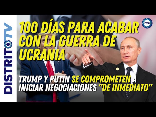 🔴ÚLTIMA HORA TRUMP🔴 SE COMPROMETE EN ACABAR CON LA GUERRA DE UCRANIA EN MENOS DE 100 DÍAS