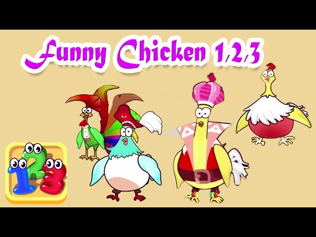 Funny Chicken | Number Counting Games for Toddler Preschool Kids | Educational Videos | Kids School