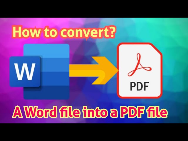 How to convert a word file into a pdf file on an Android device?