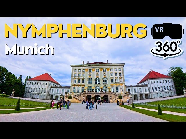 Nymphenburg Palace in 360° - VR 360 travel video Tour of Munich's Royal Park 🥽