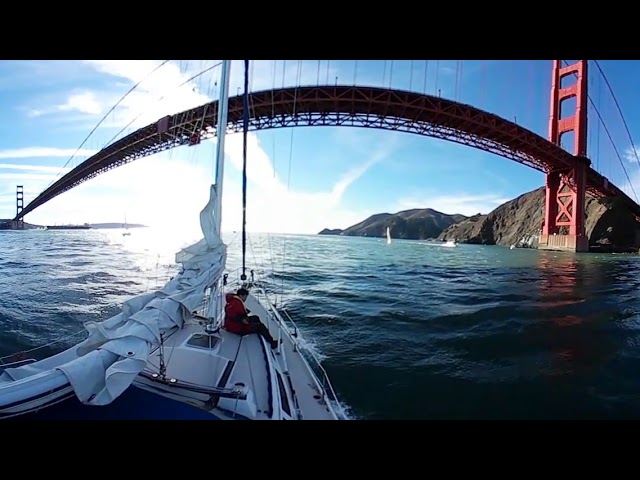 Sailing in San Francisco bay on 11/18/2017