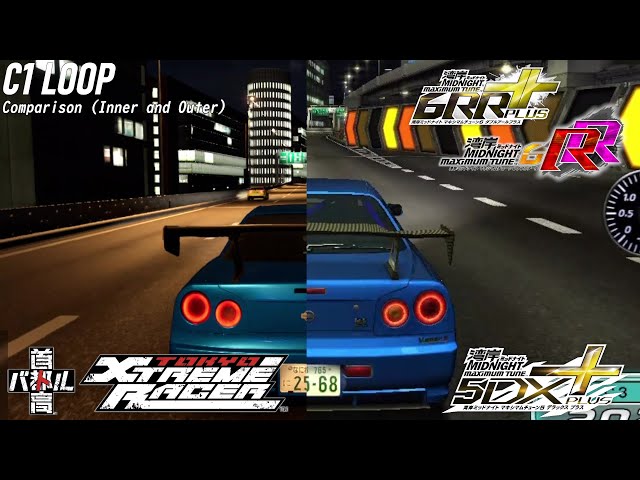 C1 Inner/Outer Loop - Tokyo Xtreme Racer vs Wangan Midnight Maximum Tune 5DX+/6RR (Comparison)