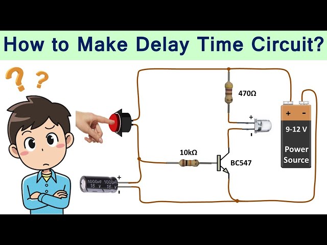 How to Make a Simple Delay Timer Circuit Using Capacitor and Transistor?