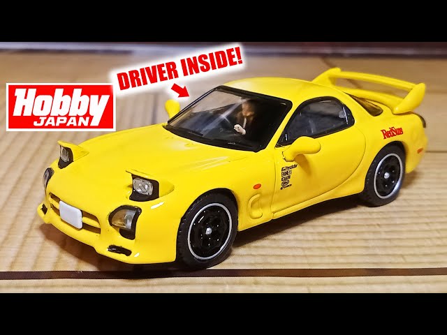 Hobby Japan: Mazda RX-7 FD3S Red Suns Initial D Diorama Set [Keisuke Takahashi figure Included]