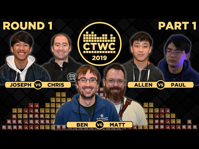 2019 CTWC Classic Tetris Rd. 1 - Part 1 - JOSEPH/CHRIS BRADY + Ben/Matt + Allen/Paul