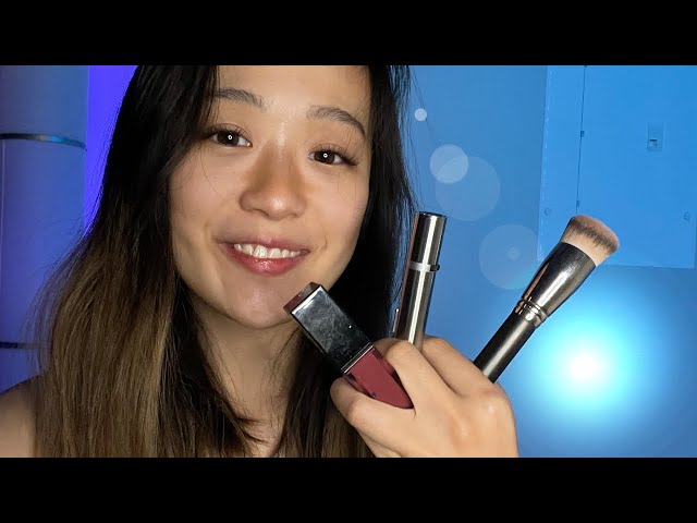 ASMR VR180 | Doing Your Makeup in VR - Very Relaxing ! (brushes, layered sounds & light triggers)