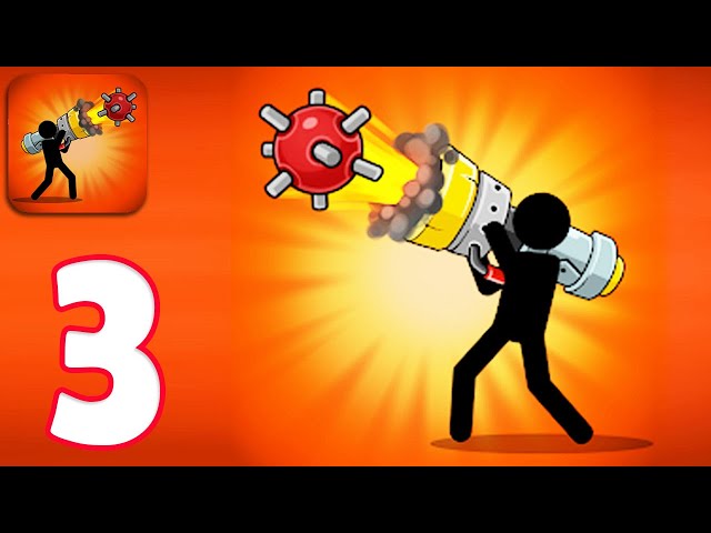 BOOM STICK BAZOOKA PUZZLES - Walkthrough Gameplay Part 3 - NEW GAME (iOS Android)