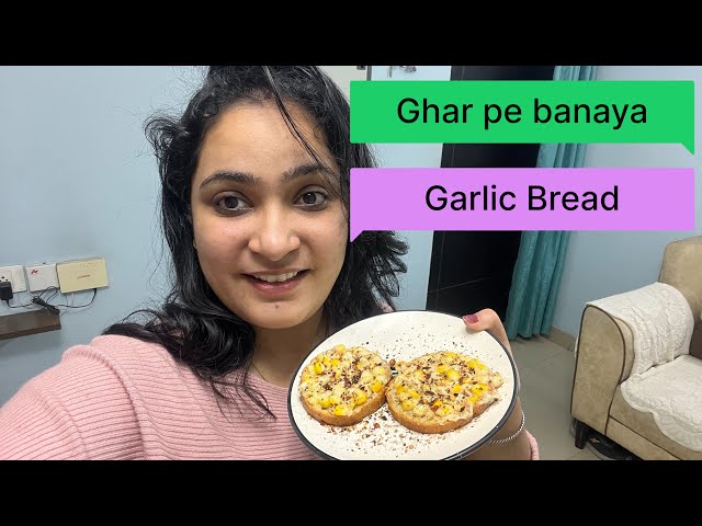 Domino's style cheesy garlic bread..kids lunch box recipe..