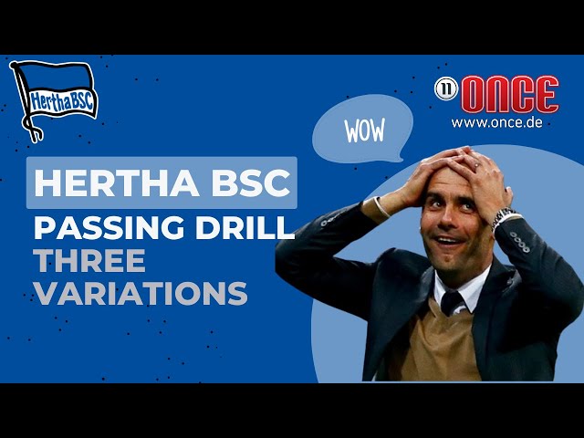 Hertha BSC - passing drill (3 variations)