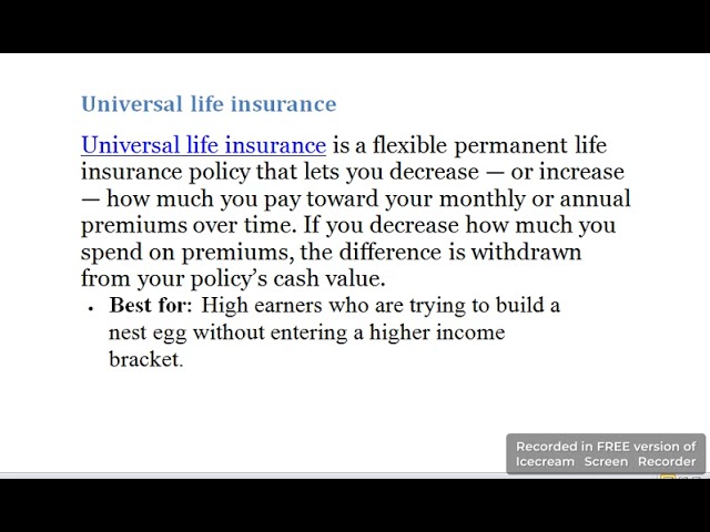 Types Of Life Insurance Policies