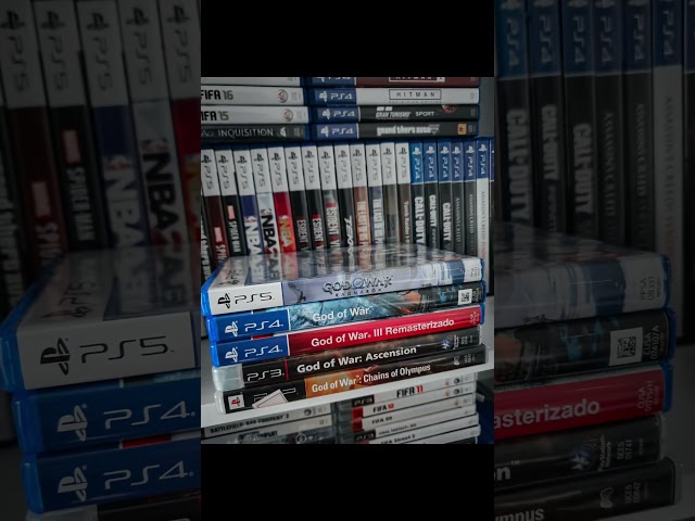 My God of War videogames collection in early 2025. Still missing a few. #shorts