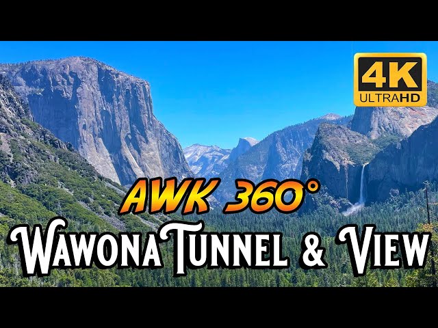 Yosemite Wawona Tunnel and Tunnel View in 360°