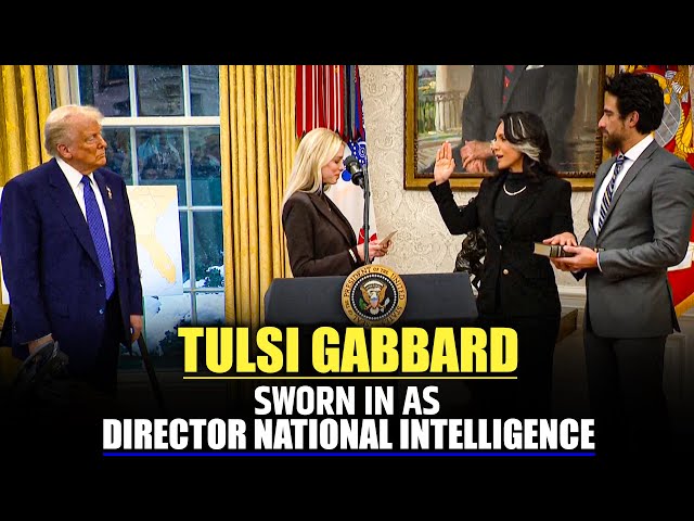 Tulsi Gabbard sworn in as Director of National Intelligence IPresident Trump I USA I America