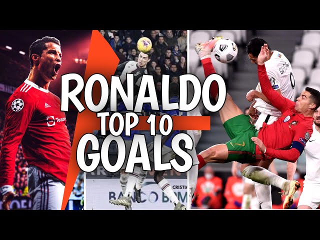 Top 10 Goals by goAt Ronaldo | Cristiano Ronaldo's amazing bicycle kick #facts #ronaldo