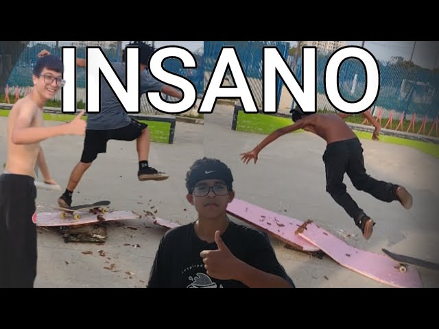 Um role aleatório de skate kkkk (QUEBROU O OBSTACULO)