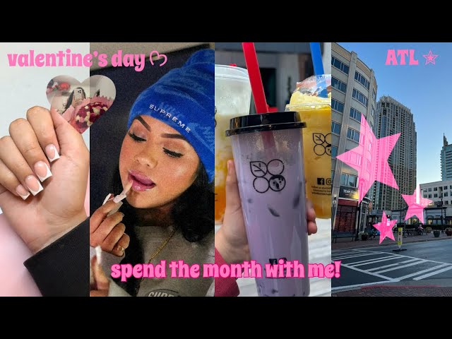 SPEND A MONTH WITH ME! ✮ valentine’s day + huge haul + photoshoots + nails & more