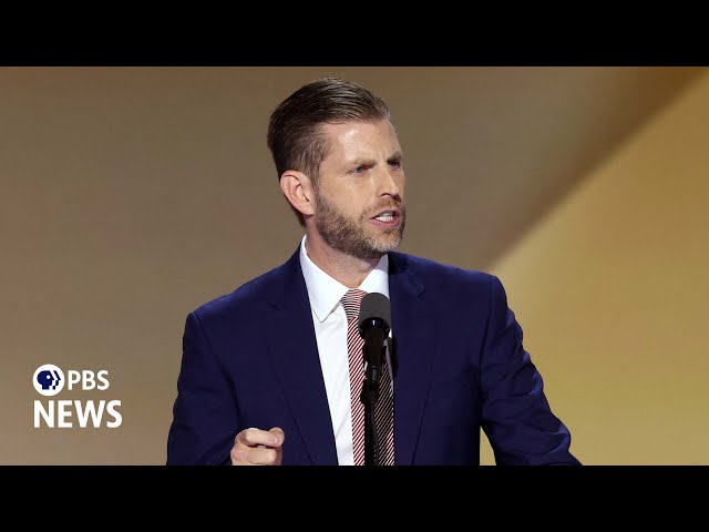 WATCH: Eric Trump speaks at 2024 Republican National Convention | 2024 RNC Night 4