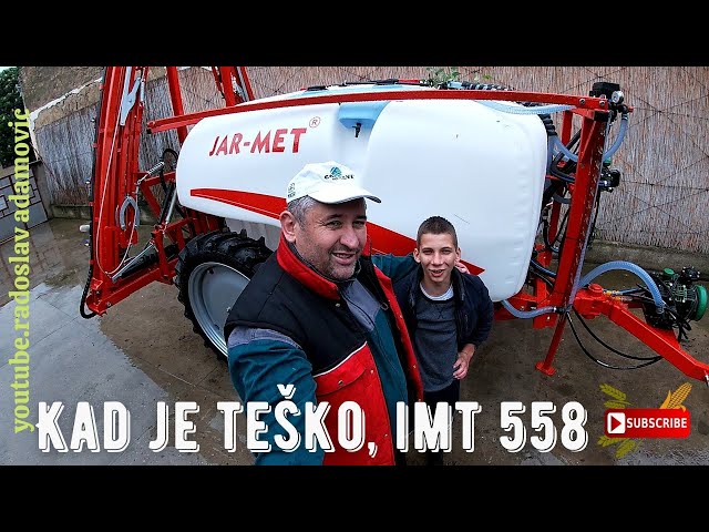 KAD JE TEŠKO, IMT 558 !  ; WHEN IT IS DIFFICULT, IMT 558 ; Istovar vučene prskalice JAR - MET