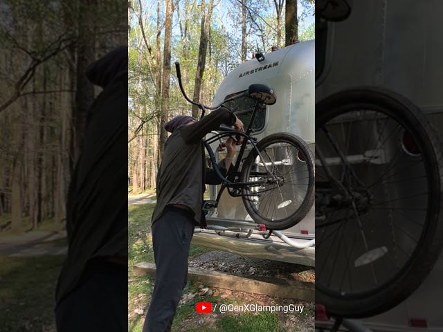 Buff Glamper:  How to Remove a Bike from a Fiamma Bike Rack for Airstream Trailers #glamper #genx