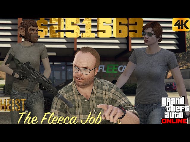 GTA 5 Fleeca Bank Robbery 4K:Get Rich Quick! #gtaonline #gta5 #gta