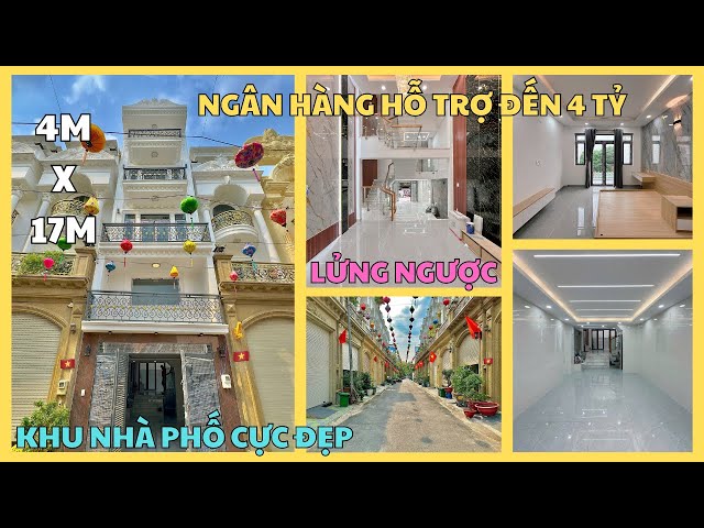 BÁN NHÀ KHU DÂN CƯ ĐỒNG BỘ CỰC ĐẸP QUẬN BÌNH TÂN (4M X 17,5M) - 1 LỬNG 3 LẦU, 4PN,5WC, HẺM XE TẢI.