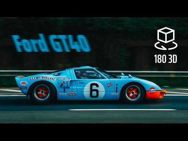 🏎️  Ford GT40 - VR 8K 3D 180 video