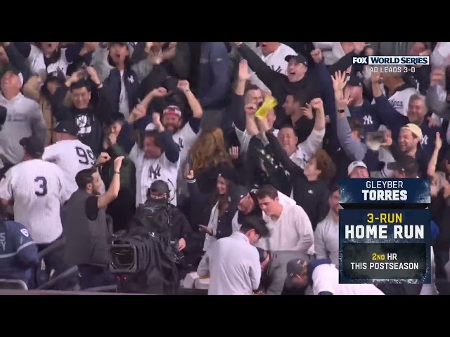 Gleyber Torres's 3-run shot in Game 4 of the World Series