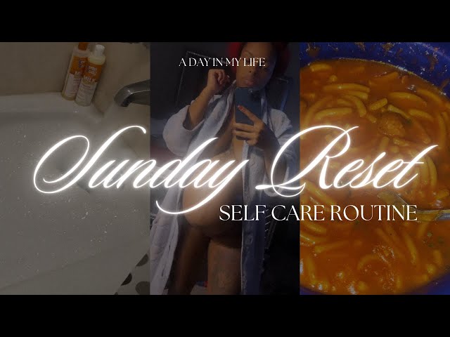 Sunday Pregnant Reset Vlog #selfcare #sunday