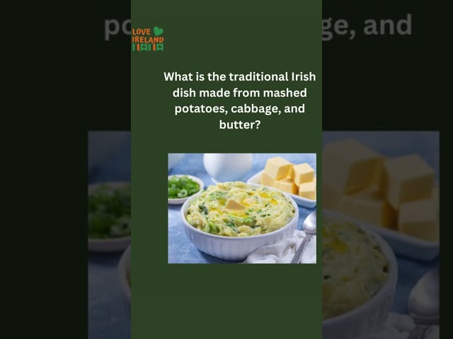 What traditional Irish dish Is made with mash potatoes