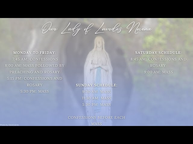 Our Lady of Lourdes Novena: Day 5 - February 7, 2025