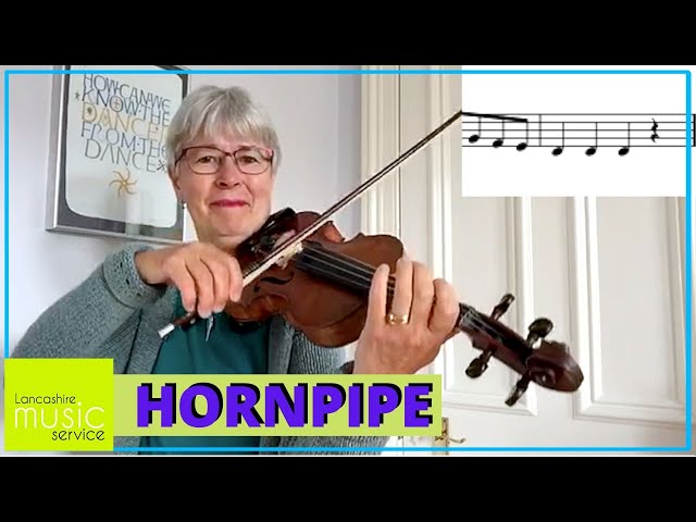 'Trumpet Hornpipe' for Violin Playalong | Arpeggio and Scales | Lancashire Music Service