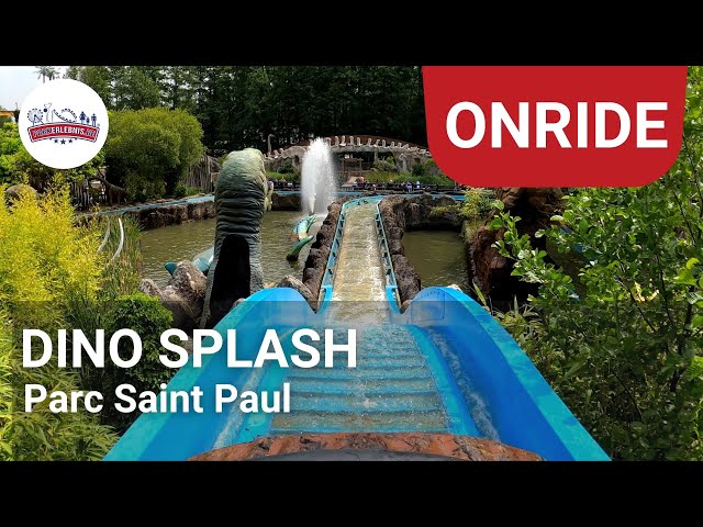 Le Dino Splash - Onride POV - Parc Saint Paul | Log Flume