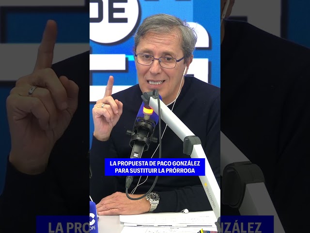 La propuesta de Paco González para sustituir las prórrogas