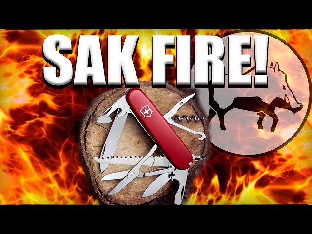 Compact Swiss Army Knife Fire-Starter Kit & A Top Down Fire! - Fire Starting Friday Continues!