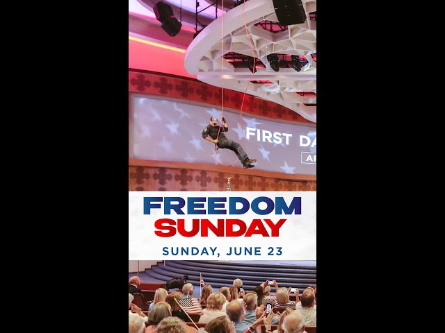 Celebrate with faith, freedom, and fireworks with us on Freedom Sunday!🇺🇸  #celebratefreedom #free