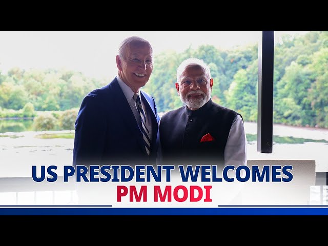 LIVE: US President Biden welcomes PM Modi at his home in Delaware